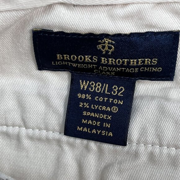 Brooks Brothers Lightweight Advantage Chino Clark Houndstooth Pants Sz 38 x 32 - Picture 3 of 4
